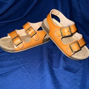 Cat & Jack Bright Cognac Colored Kids Sandals
